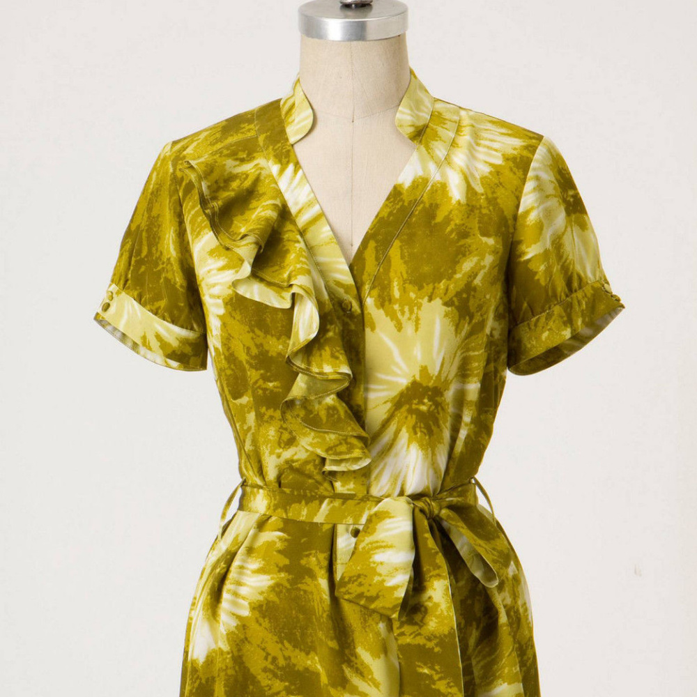 Anthropologie Tranquil Flow Blouse Floral Silk Tunic Top By Tabitha NWT Size 0